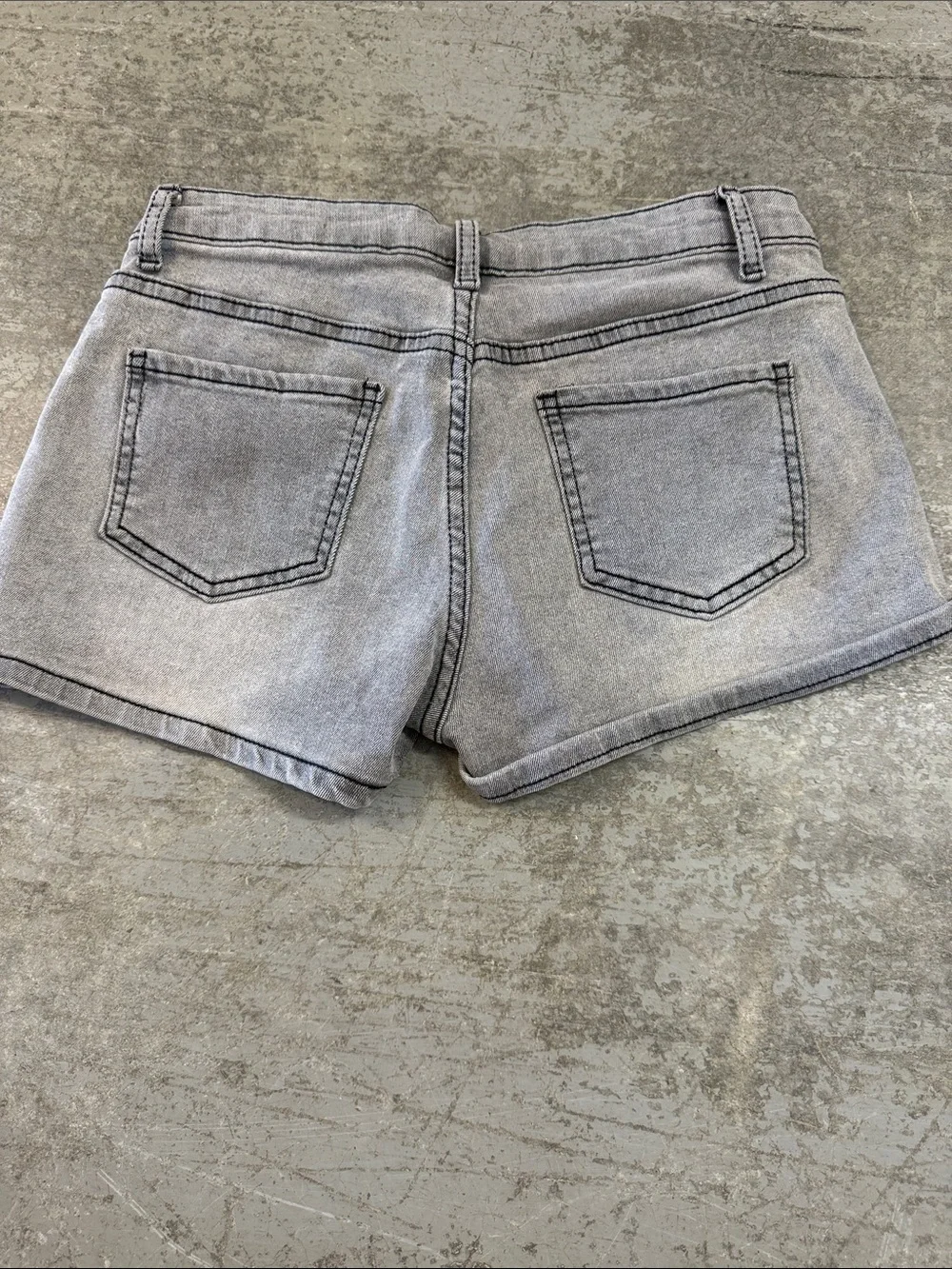 $ Clearance Sale $ SHEIN Gray Washed Denim Shorts